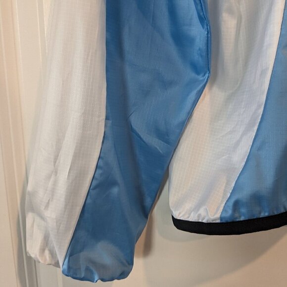 Pearl Izumi Jacket Women's Size Large Blue White Cycling Rip Stop Long Sleeve - Picture 10 of 16
